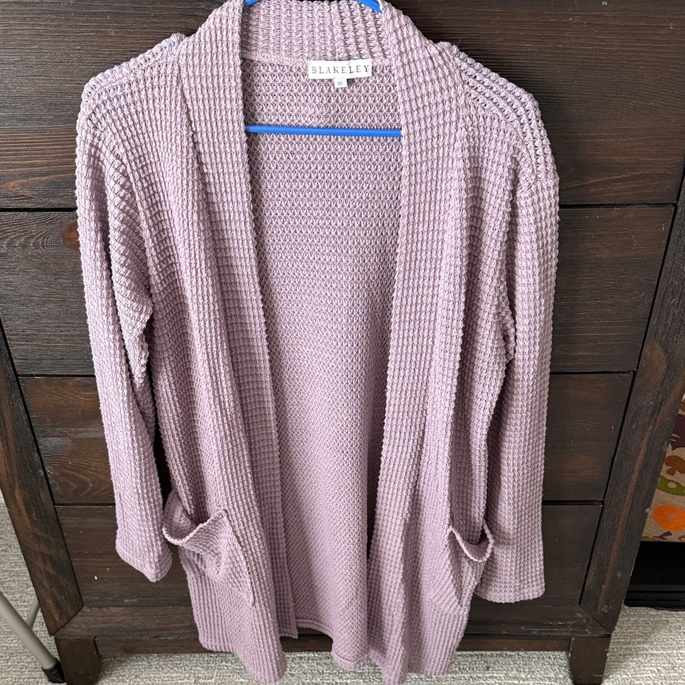 Blakeley Women's Mauve Cardigan Sweater